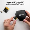 Lecteur de carte LEXAR 3-en-1 USB-C SD/microSD/CF UHS-II (LRW500URB) - Achat Maroc - Linksolutions