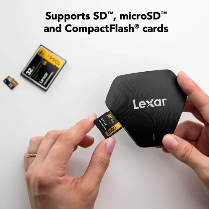 Lecteur de carte LEXAR 3-en-1 USB-C SD/microSD/CF UHS-II (LRW500URB) - Achat Maroc - Linksolutions