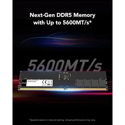 Mémoire RAM LEXAR DDR5 32GB 5600MHz U-DIMM (LD5U32G56C46ST-BGS) - Prix Maroc - Linksolutions