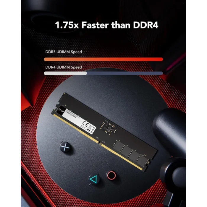 Mémoire RAM LEXAR DDR5 32GB 5600MHz U-DIMM (LD5U32G56C46ST-BGS) - Prix Maroc - Linksolutions