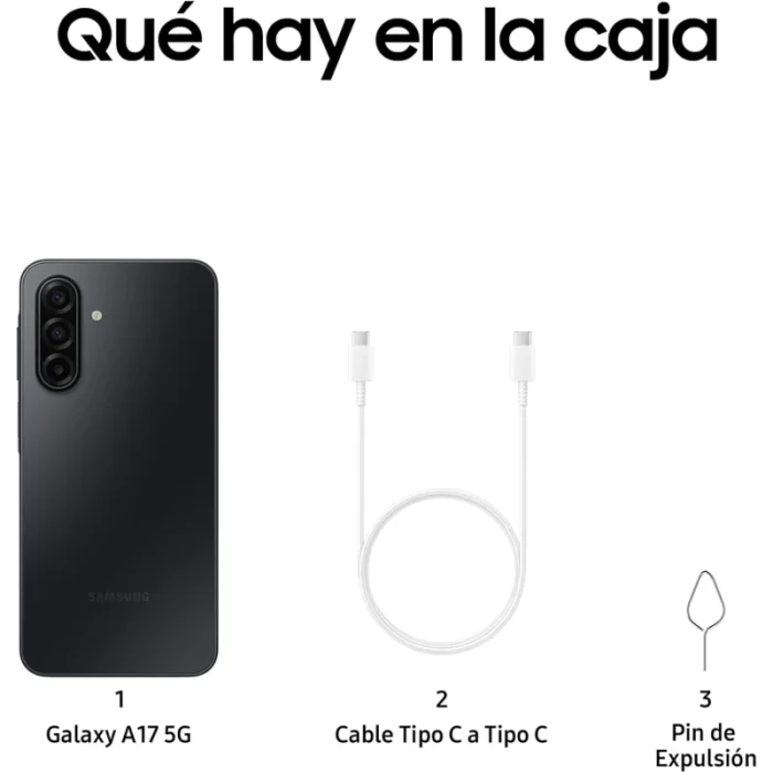 samsung galaxy a17 5g 6,7″ (4go / 128go) dual sim noir (sm a176bzkemwd)