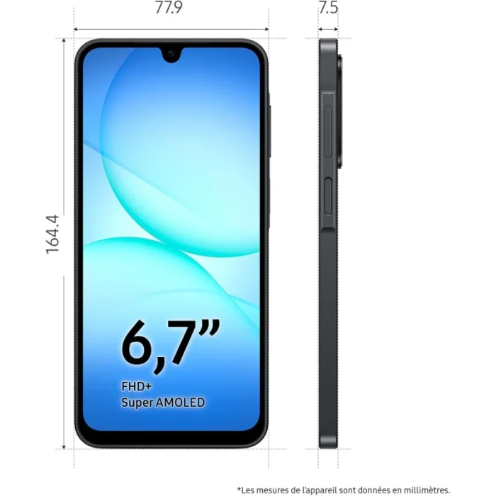 Samsung Galaxy A17 5G 67 (8Go / 256Go) – 5G Noir (SM-A176BZKGMWD) - Prix moins cher - Linksolutions