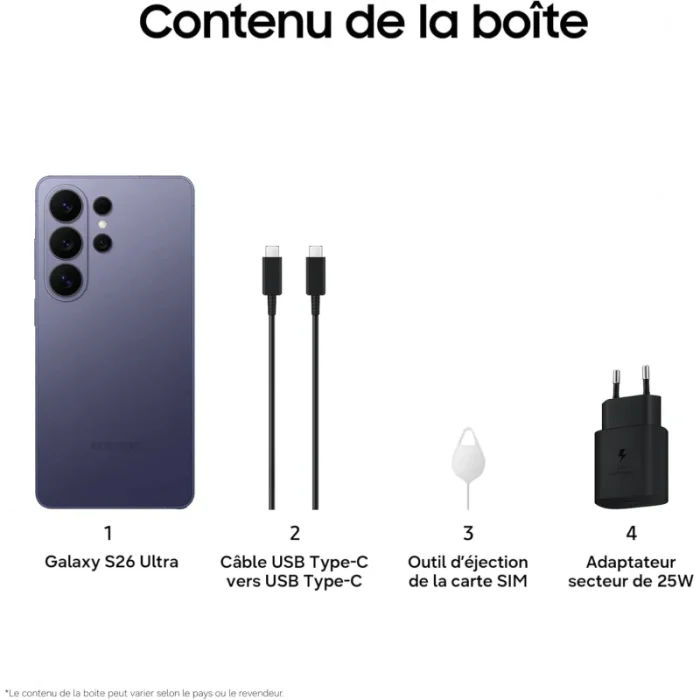 Samsung Galaxy S26 Ultra 69 (12Go / 256Go) – 5G Bleu Ciel (SM-S948BLBIMWD) - Achat Maroc - Linksolutions