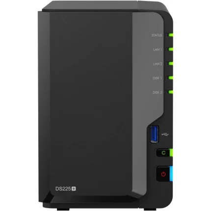 serveur nas synology diskstation 2 baies intel celeron j4125 (ds225+)