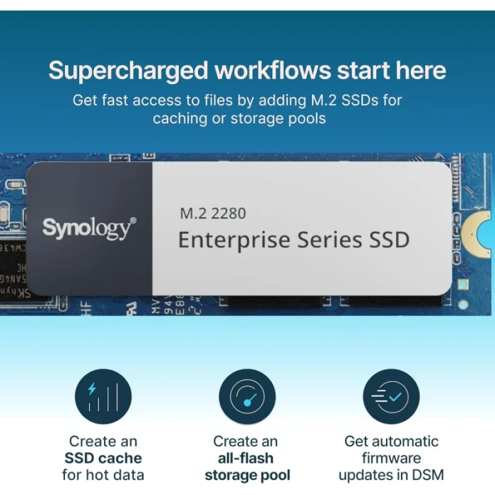 serveur nas synology diskstation 4 baies ryzen v1500b (ds925+)