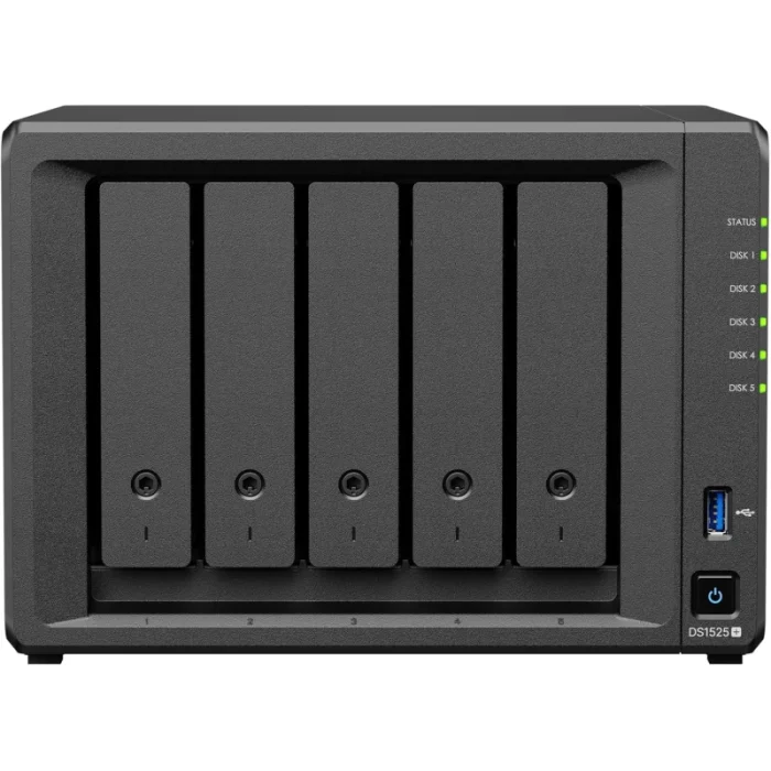 serveur nas synology diskstation 5 baies ryzen v1500b (ds1525+)