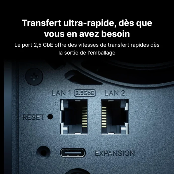 serveur nas synology diskstation 5 baies ryzen v1500b (ds1525+)