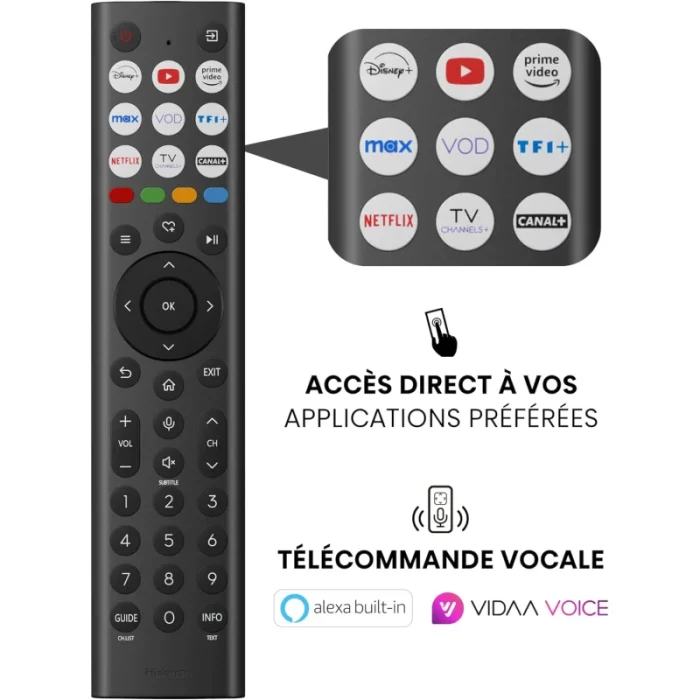 Smart TV Hisense 43&Prime; UHD 4K VIDAA – Téléviseur connecté intelligent (HIS43A6Q) - Prix Maroc - Linksolutions