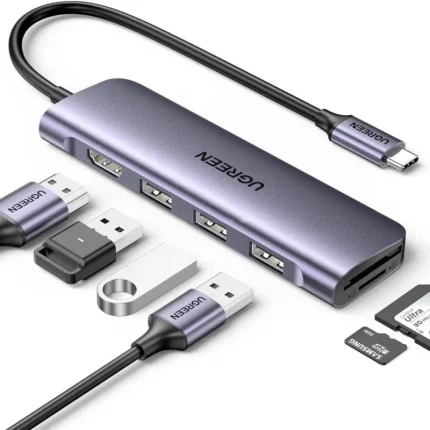 Station d’accueil Ugreen USB-C 6-en-1 4K (20956A) - Prix Maroc - Linksolutions