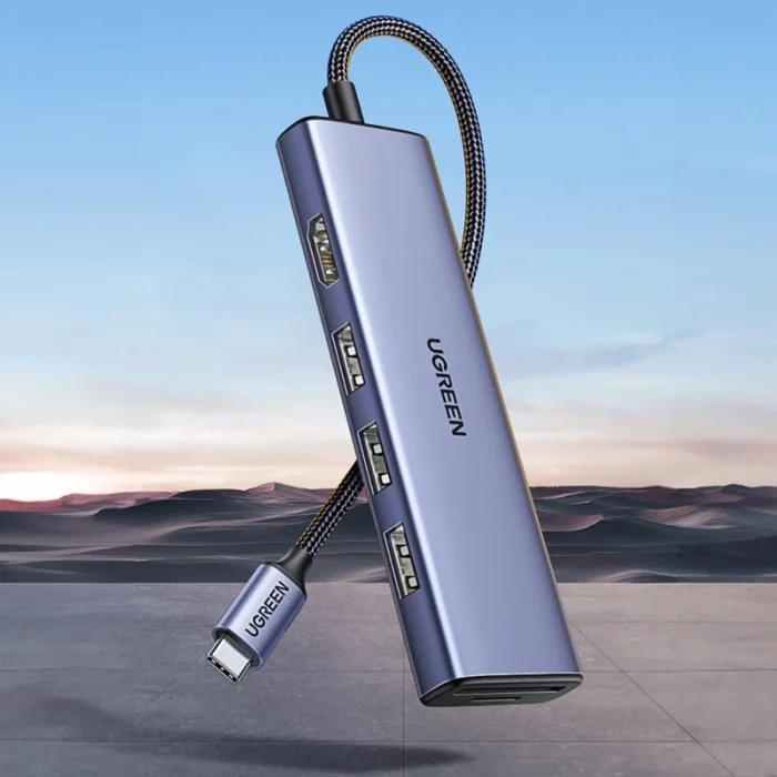 Station d’accueil Ugreen USB-C 6-en-1 4K (20956A) - Prix moins cher - Linksolutions