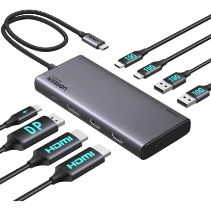 Station d’accueil Ugreen USB-C 8-en-1 HDMI + DP (35625) - Achat Maroc - Linksolutions