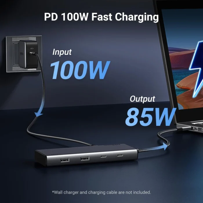 Station d’accueil Ugreen USB-C 8-en-1 HDMI + DP (35625) - Achat Maroc - Linksolutions