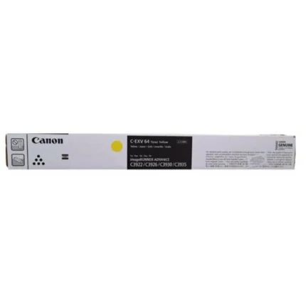 Toner CANON C-EXV 64 Jaune – Rendement 25500 pages (5756C002) - Prix Maroc - Linksolutions