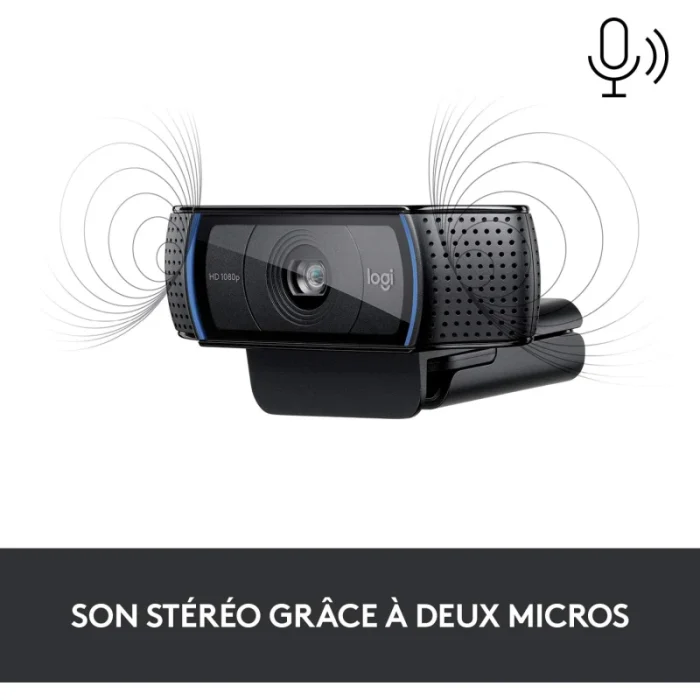 Webcam LOGITECH C920S Pro HD – Caméra USB Streaming (960-001252) - Achat Maroc - Linksolutions