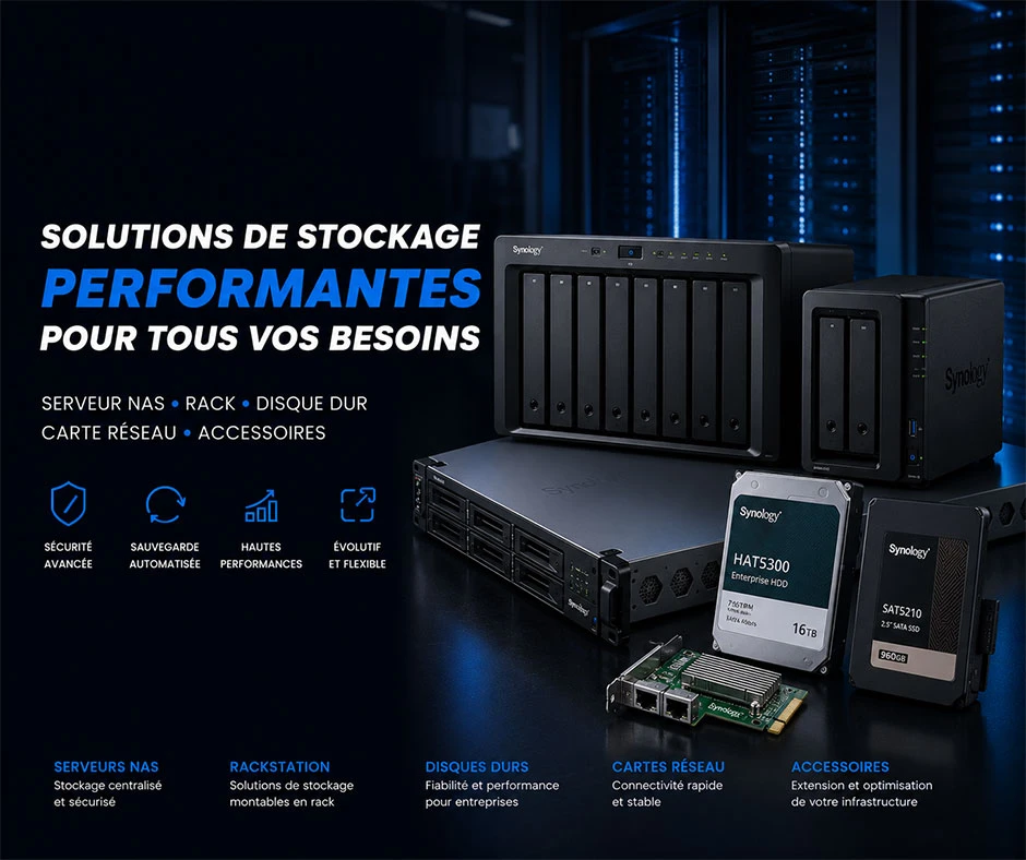 achetez vos produits synology au maroc sur linksolutions.ma