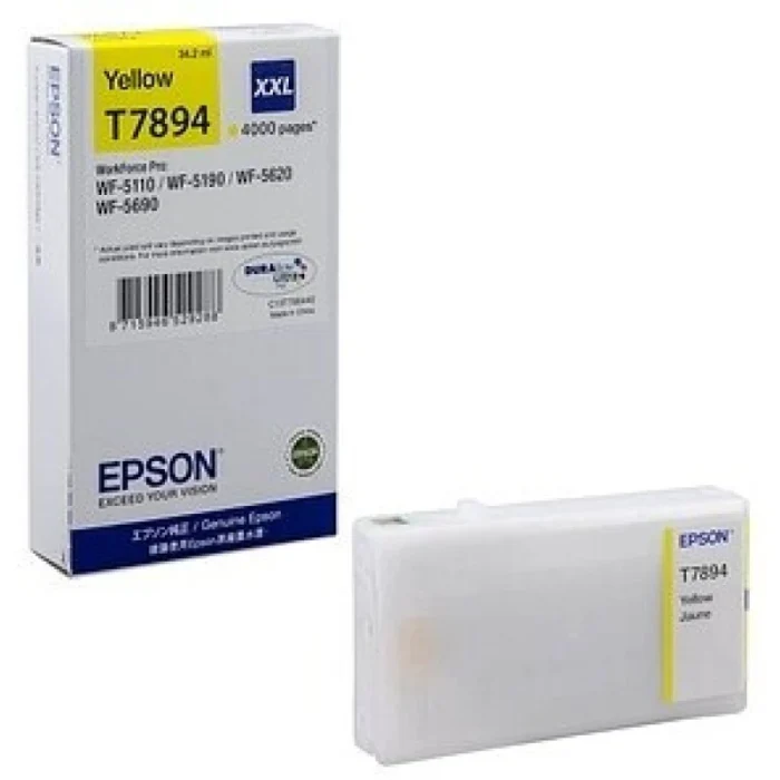 cartouche d’encre epson t7894 jaune xxl originale