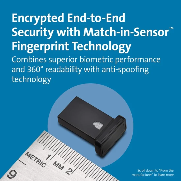 clé biométrique kensington verimark guard usb a (k64708ww)