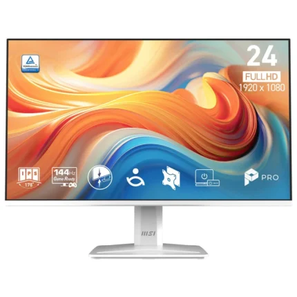Écran msi pro mp243w e14 24″ 144hz blanc full hd (9s6 3pd1ct 034)