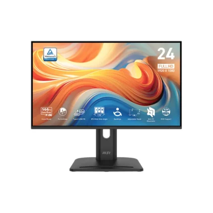Écran msi pro mp245phg e14 24″ 144hz type c pivotant (9s6 3pe69m 001)
