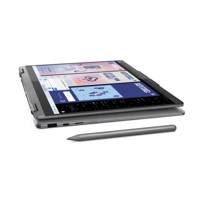 ordinateur portable 2 en 1 lenovo yoga 7 14" ultra 7 pc convertible + stylet (83jq009mfg)