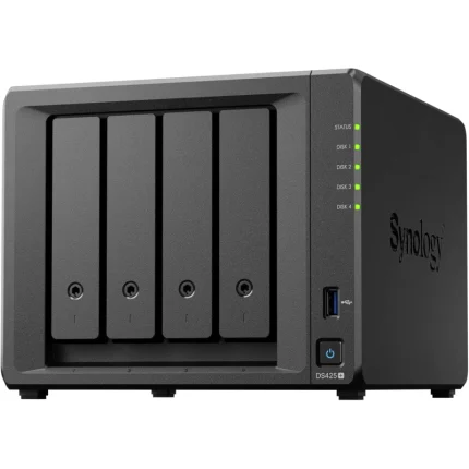 serveur nas synology diskstation 4 baies celeron j4125 2.0ghz 2go (ds425+)