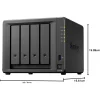 serveur nas synology diskstation 4 baies celeron j4125 2.0ghz 2go (ds425+)