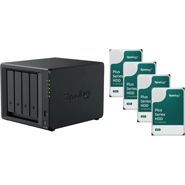 serveur nas synology diskstation 4 baies celeron j4125 2.0ghz 2go (ds425+)