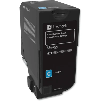 toner lexmark 74c5hc0 cyan haute capacité série cs72x