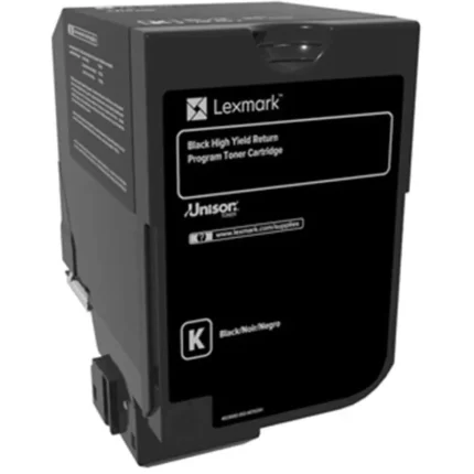 toner lexmark 74c5hk0 noir cartouche originale haute capacité