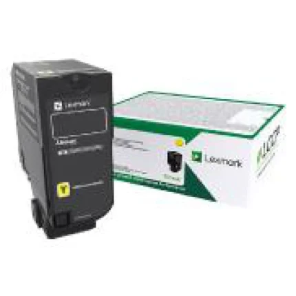 toner lexmark 74c5hy0 jaune haute capacité cs72x