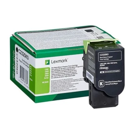 toner lexmark c2350k0 noir return program