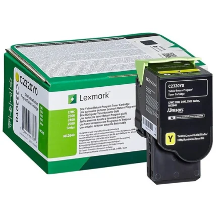 toner lexmark c2350y0 jaune return program