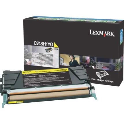 toner lexmark c748h1yg jaune 10000 pages c748