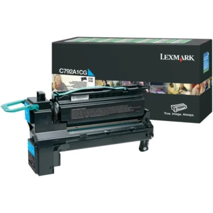 toner lexmark c792a1cg cyan 6000 pages c792 / x792