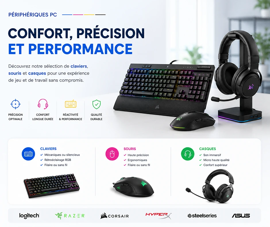 Achetez clavier et souris Maroc sur linksolutions