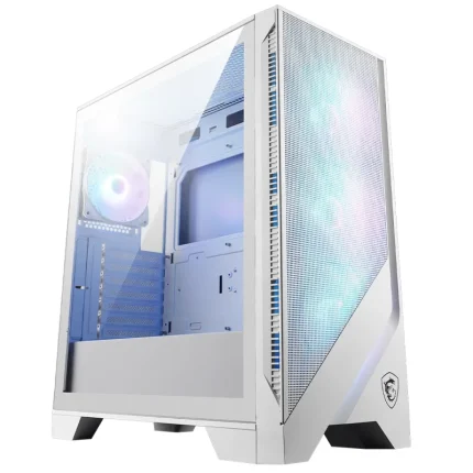 boîtier gaming msi mag forge 320r airflow white châssis rgb blanc (306 7g23w22)