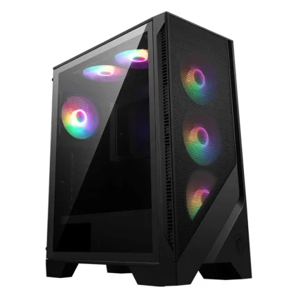 boîtier pc msi mag forge 120a airflow châssis gaming haute ventilation (306 7g23a41)