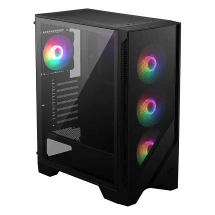 boîtier pc msi mag forge 120a airflow châssis gaming haute ventilation (306 7g23a41)