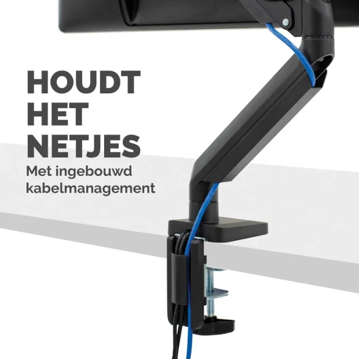 bras porte écran fellowes platinum 8043301 noir support moniteur réglable (f8043301)