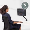 bras porte écran fellowes platinum 8043301 noir support moniteur réglable (f8043301)