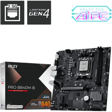 carte mère msi pro b840m b amd am5 (911 7e76)
