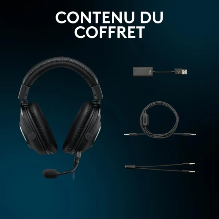 casque gamer logitech pro x se wired usb (981 001470)