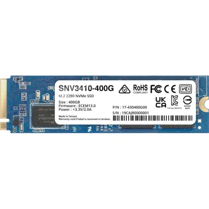disque dur interne ssd nvme synology snv3410 400go m.2 2280 pour nas (snv3410 400g)