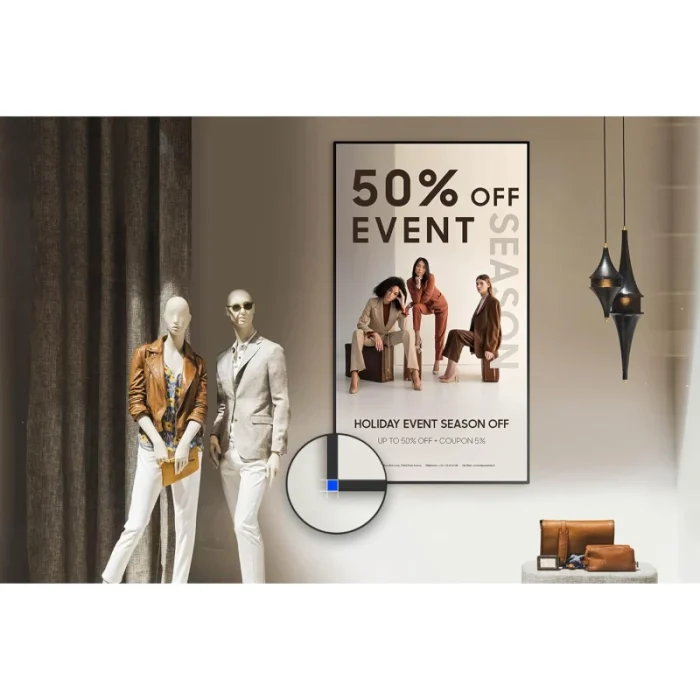 Écran d’affichage dynamique samsung qmc 85" crystal uhd 4k (lh85qmcebgcxen)