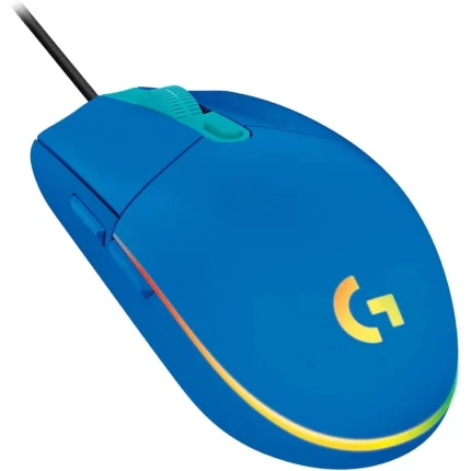 souris gaming logitech g102 lightsync bleue usb (910 005801)