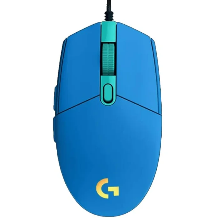 souris gaming logitech g102 lightsync bleue usb (910 005801)