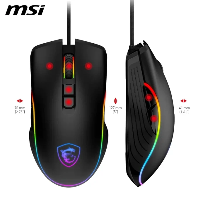 souris gaming msi forge gm300 rgb usb (s12 0402300)