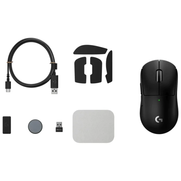 souris gaming sans fil logitech pro x superlight 2c noire (910 007532)