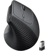 souris verticale sans fil m571 ergonomique noire (55916)