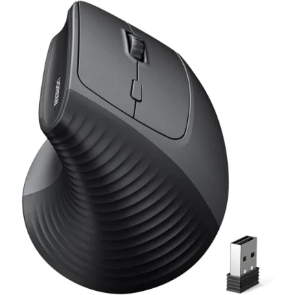 souris verticale sans fil m571 ergonomique noire (55916)